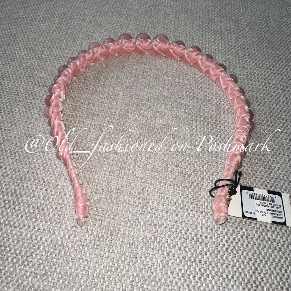 LELE SADOUGHI Graduated Stone Bead Headband - Rose (Price Firm)